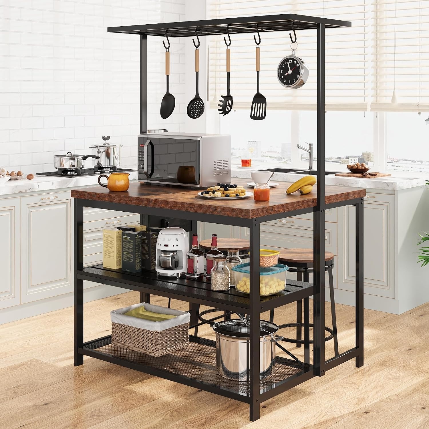 Kitchen Baker - 47 in Kitchen Island with Power