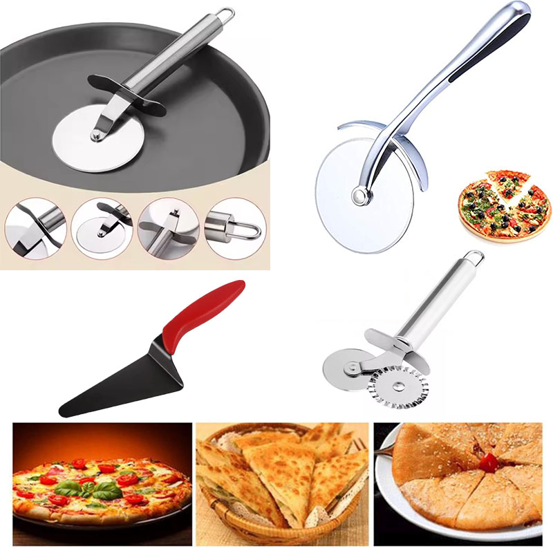 Kitchen Accessories For Baking - Stainless Steel Pizza Cutter Wheel and