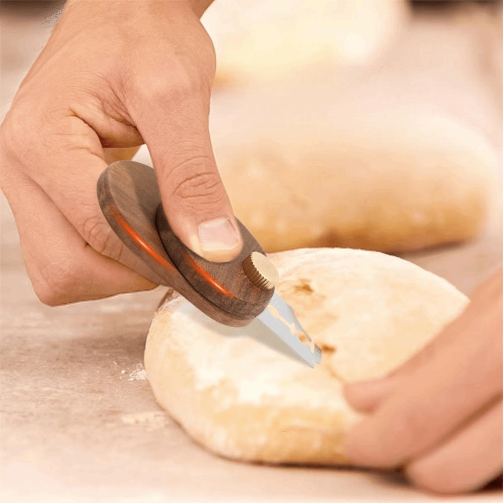 Bread Lame Scoring - Folding Wood Handle Bread Lame Detachable