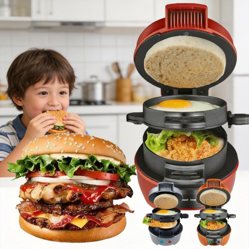 220V 110V Mini Electric Burger - Kitchen Baking Machine 评论和价格
