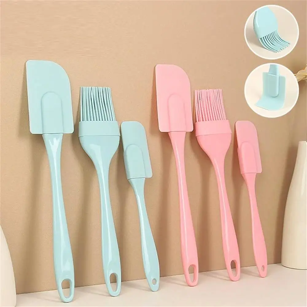 3Pcs Non-Stick Silicone Cream  - Kitchen Baking Brush 评论和价格