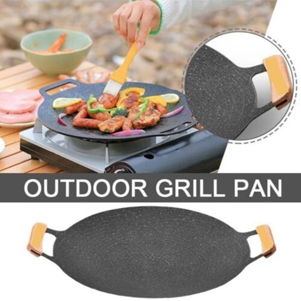 30/32/34/36/38cm Korean BBQ Gr - Kitchen Baking Tray Organiser 评论和价格