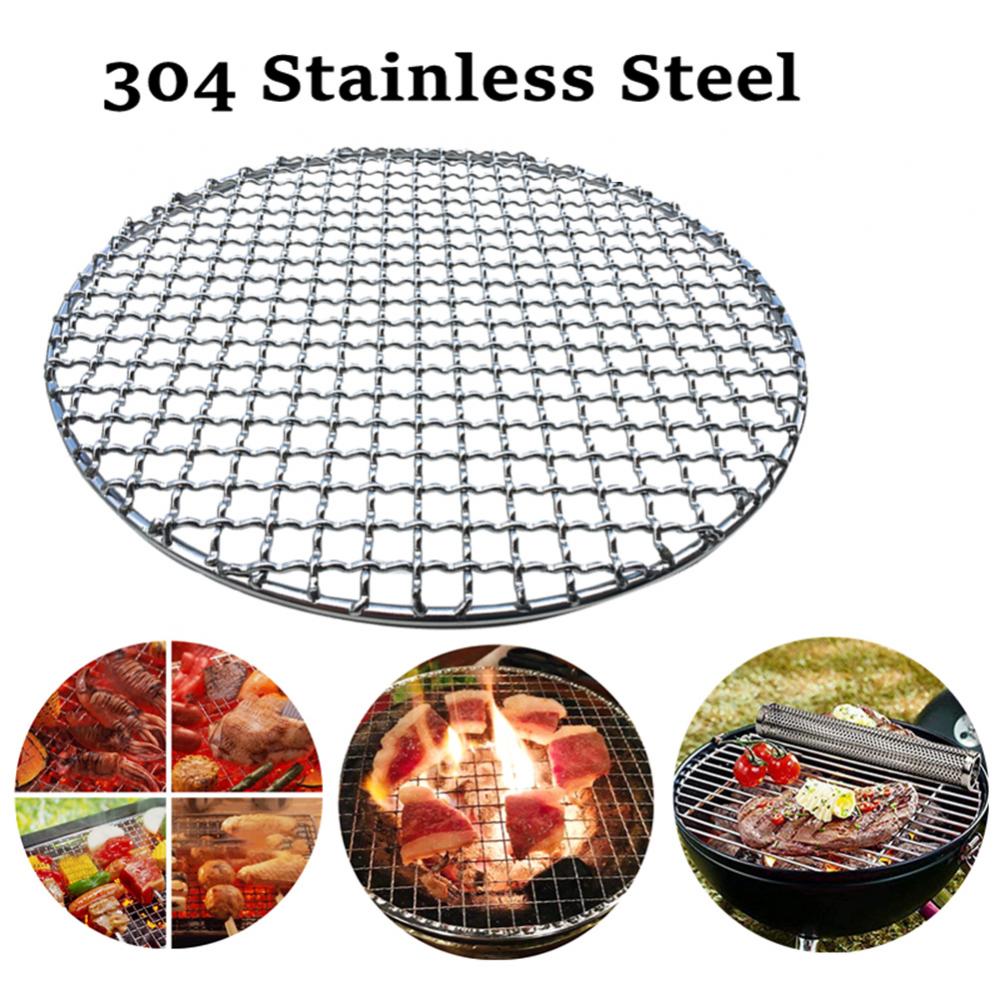 Stainless Steel Round BBQ Gril - Kitchen Baking Tray Organiser 评论和价格