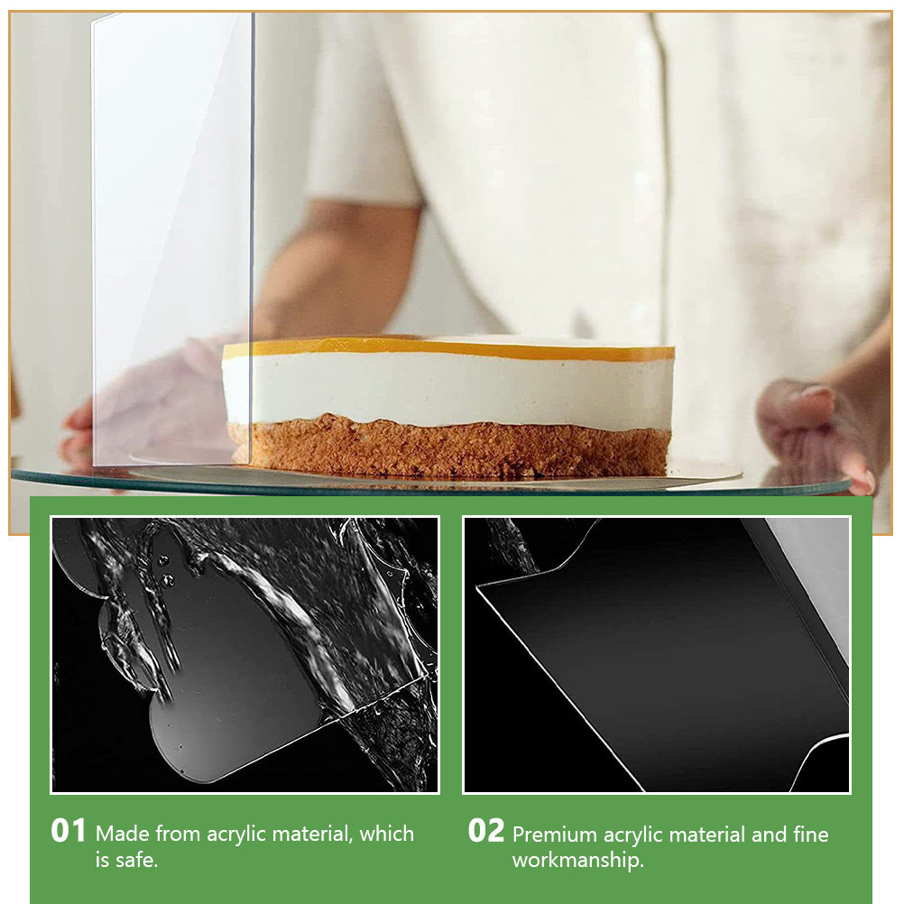 10Pcs Acrylic Cake Scrapers Se - Kitchen Accessories For Baking 评论和价格