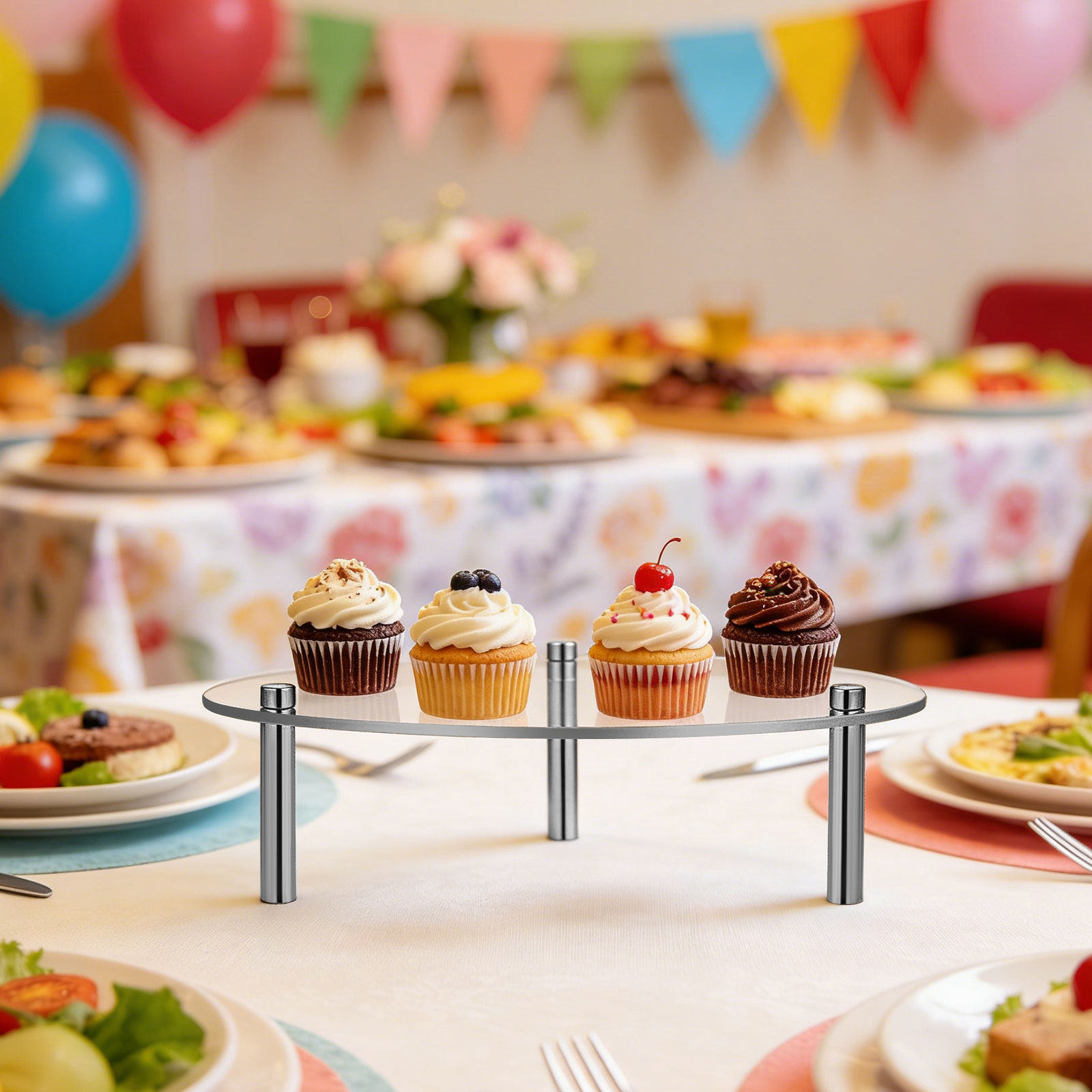 3Pcs Acrylic Cupcake Display S - Kitchen Accessories For Baking 评论和价格
