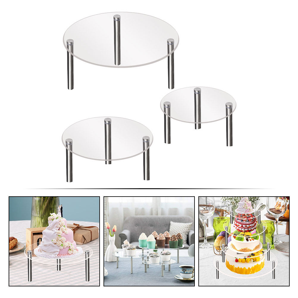 3Pcs Acrylic Cupcake Display S - Kitchen Accessories For Baking 评论和价格