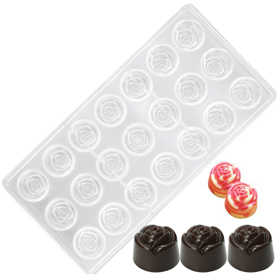 21-Hole Rose Style Transparent - Kitchen Accessories For Baking 评论和价格