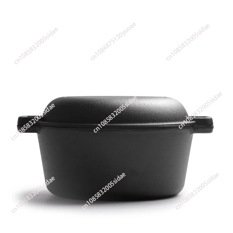 2 In 1 Cast Iron Dutch Oven Ba - Kitchen Baking Oven 评论和价格
