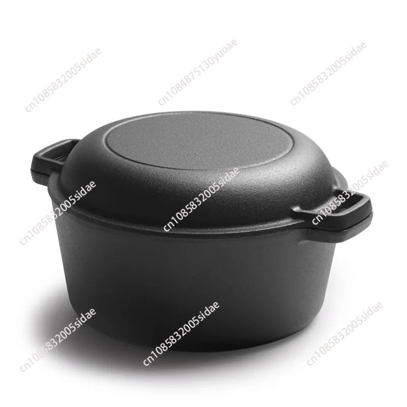 2 In 1 Cast Iron Dutch Oven Ba - Kitchen Baking Oven 评论和价格