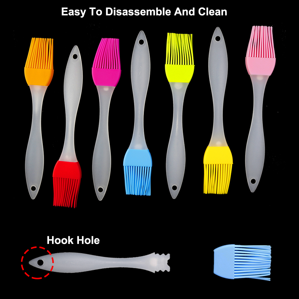 1Pcs 7 Colour Food Silicone Br - Kitchen Baking Brush 评论和价格