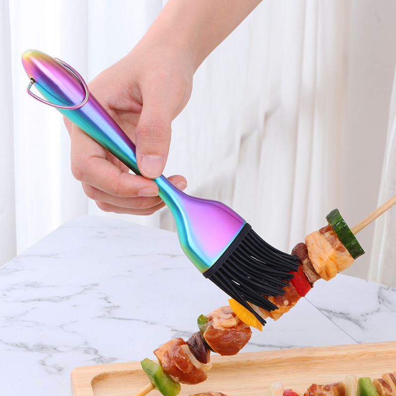 Stainless Steel Silicone Oil B - Kitchen Baking Brush 评论和价格