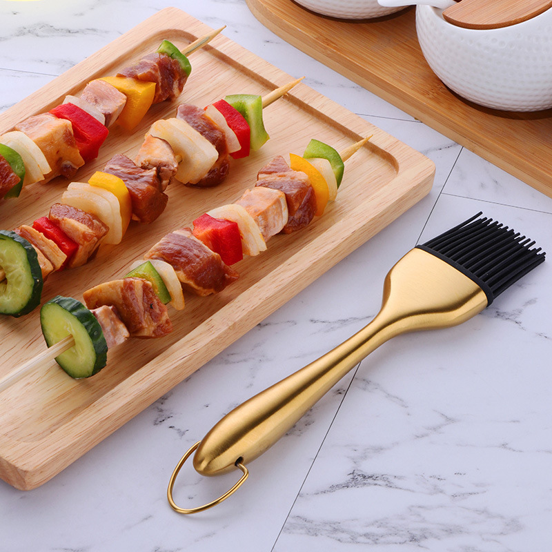 Stainless Steel Silicone Oil B - Kitchen Baking Brush 评论和价格