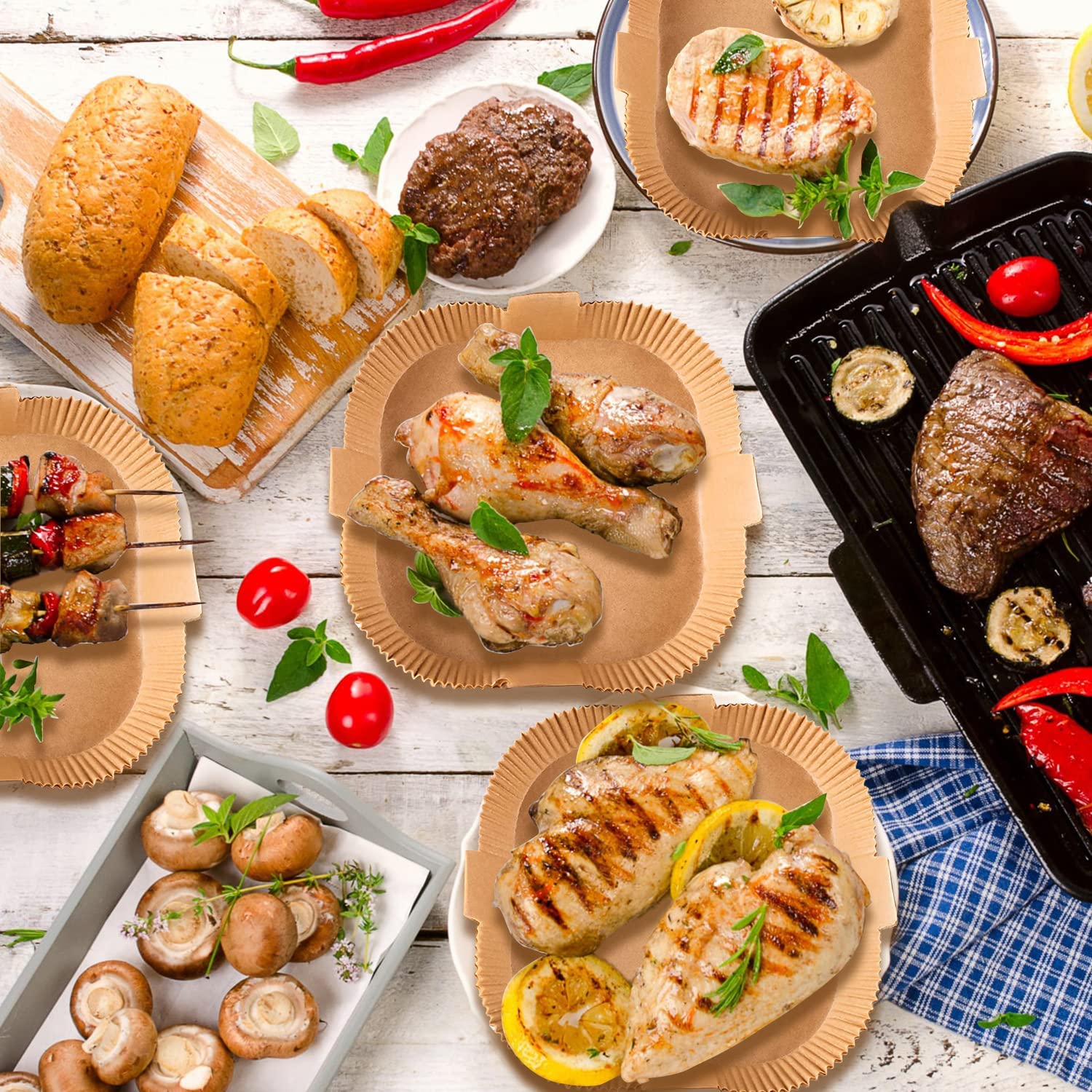 Air Fryer Disposable Baking Pa - Kitchen Accessories For Baking 评论和价格