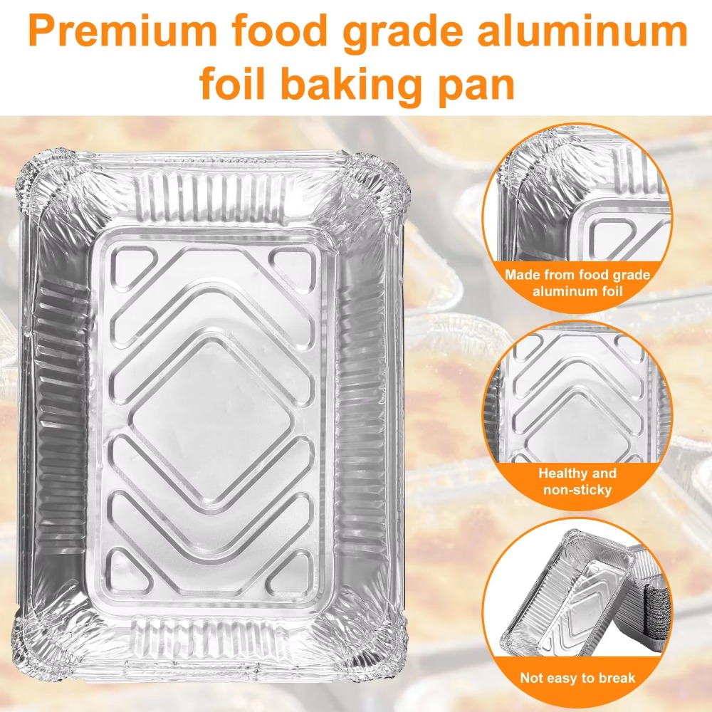 10PCS Disposable Aluminum Foil - Kitchen Baking Storage Containers 评论和价格