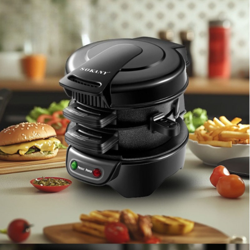 220V 110V Mini Electric Burger - Kitchen Baking Machine 评论和价格