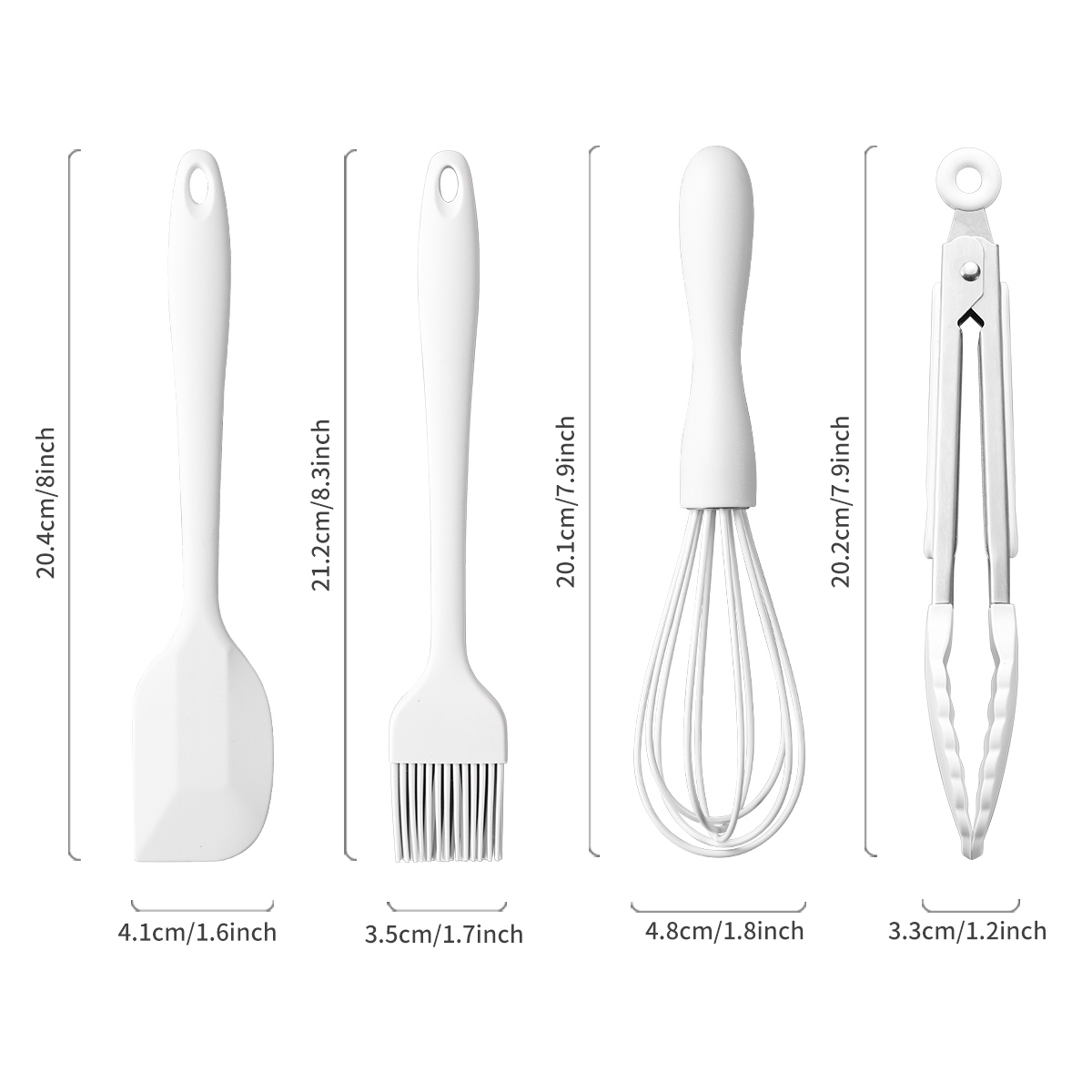 4Pcs/Set Silicone Baking Set C - Kitchen Baking Brush 评论和价格