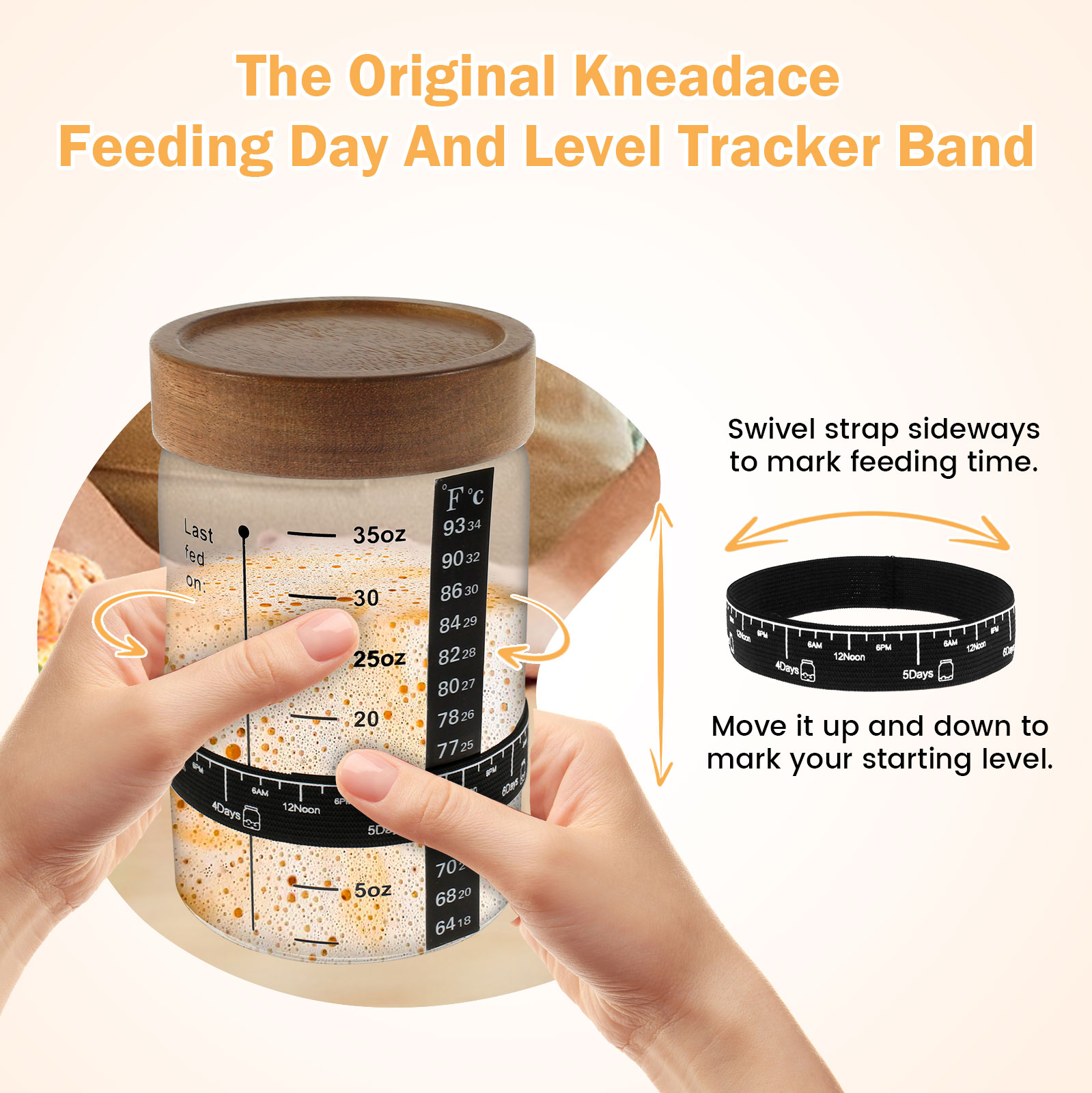 Sourdough Starter Jar Kit 1000 - Kitchen Baking Storage Containers 评论和价格