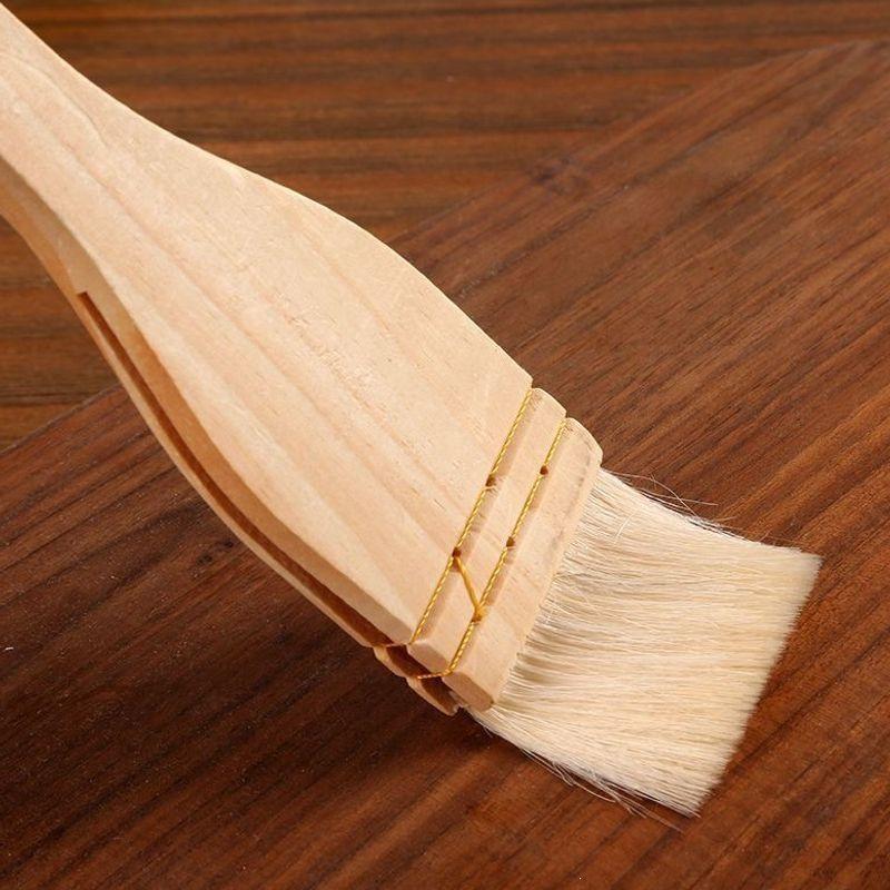 Flat Wool Pastry Brush Food Gr - Kitchen Baking Brush 评论和价格
