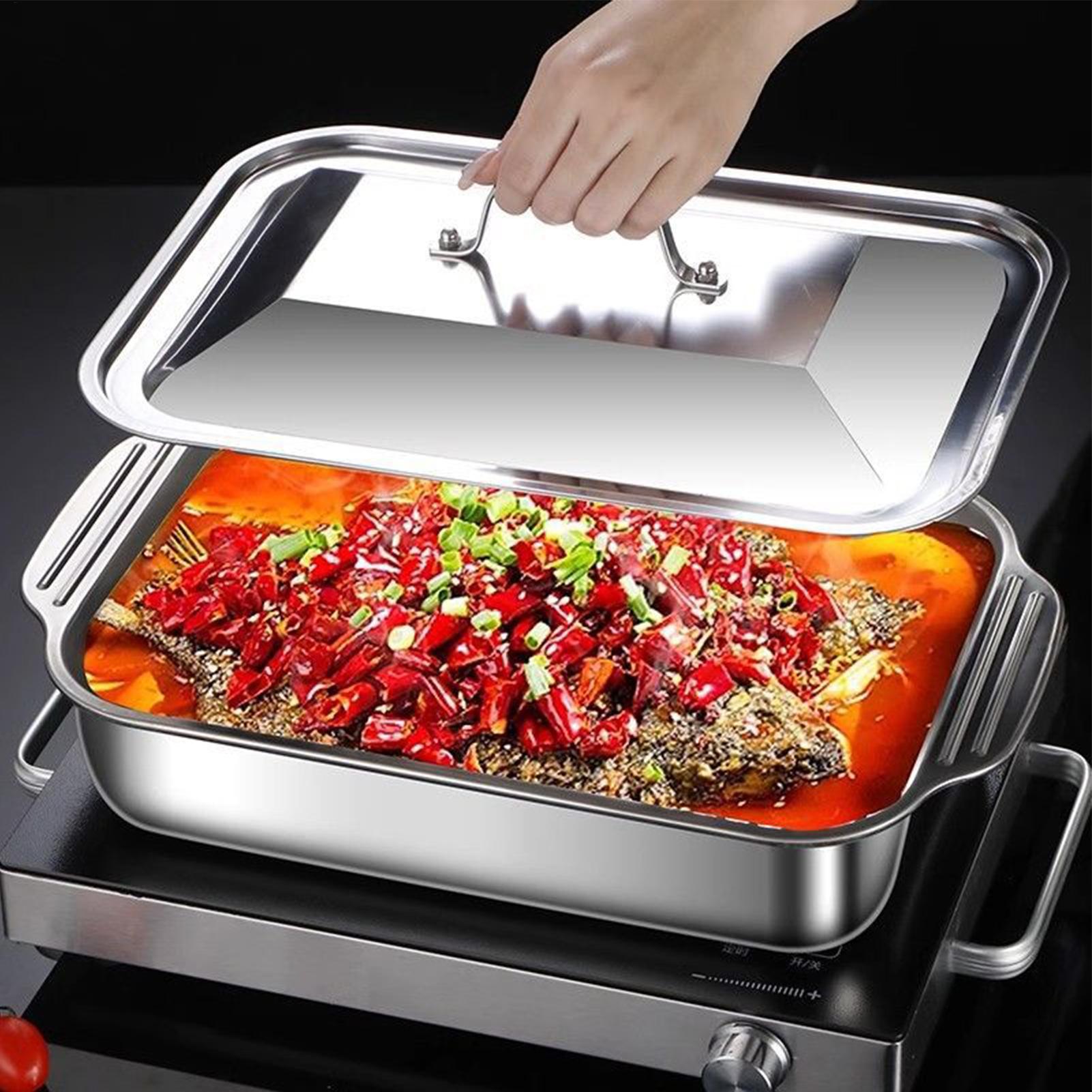 Stainless Steel Baking Pan wit - Kitchen Accessories For Baking 评论和价格