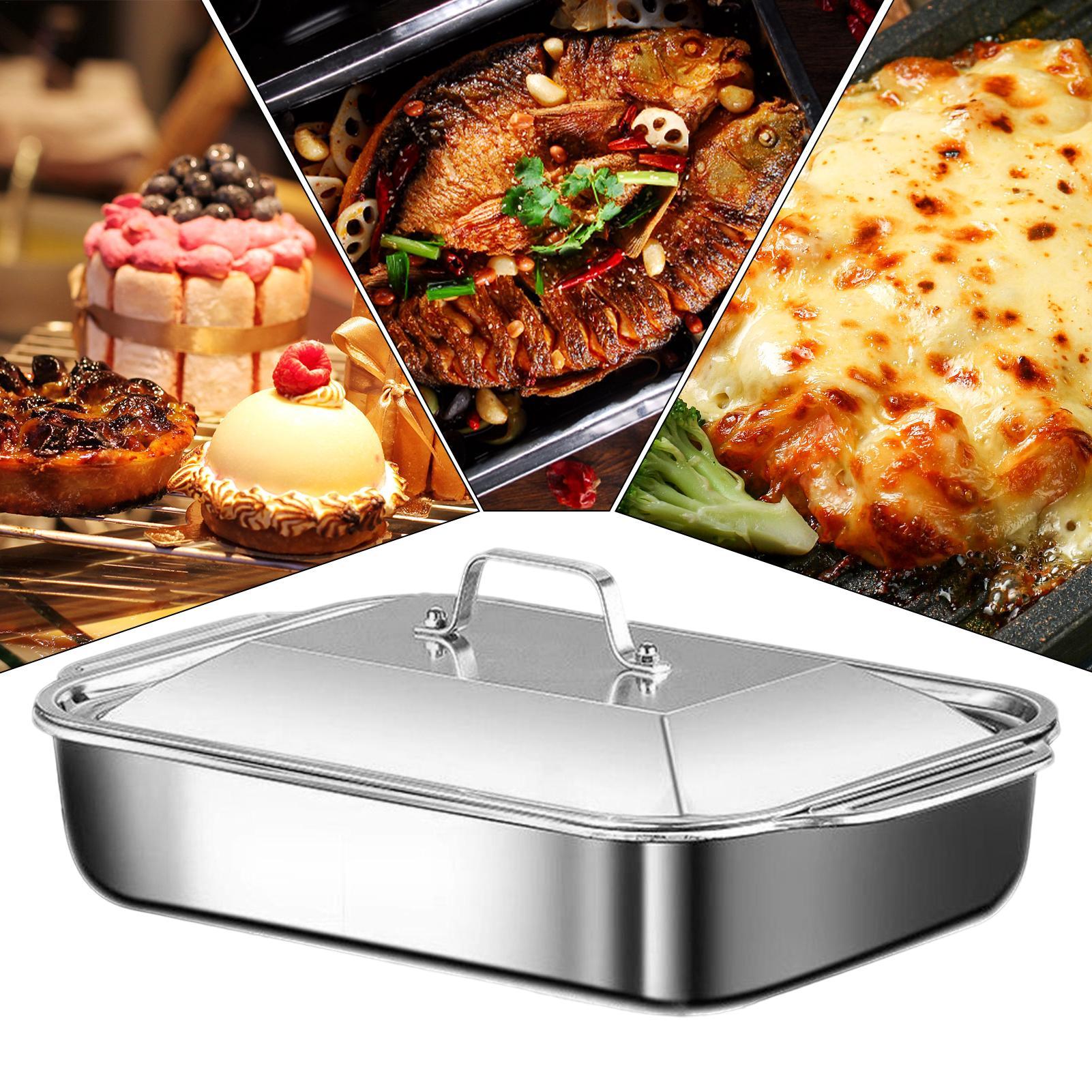 Stainless Steel Baking Pan wit - Kitchen Accessories For Baking 评论和价格