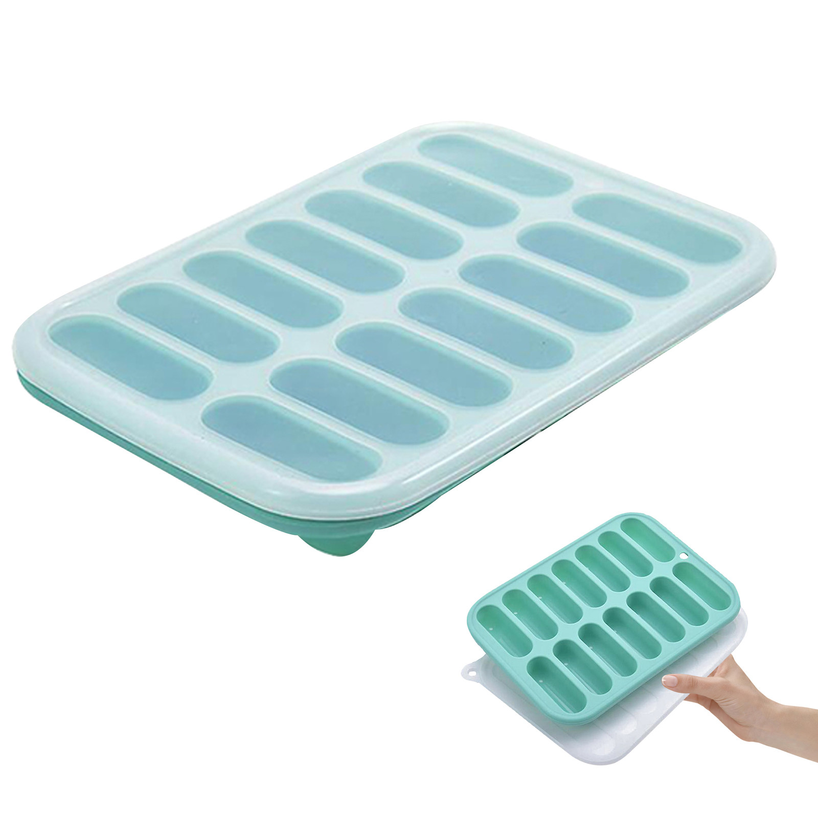 Ice Cube Tray Silicone Mold Ta - Kitchen Essentials Baking Tray 评论和价格