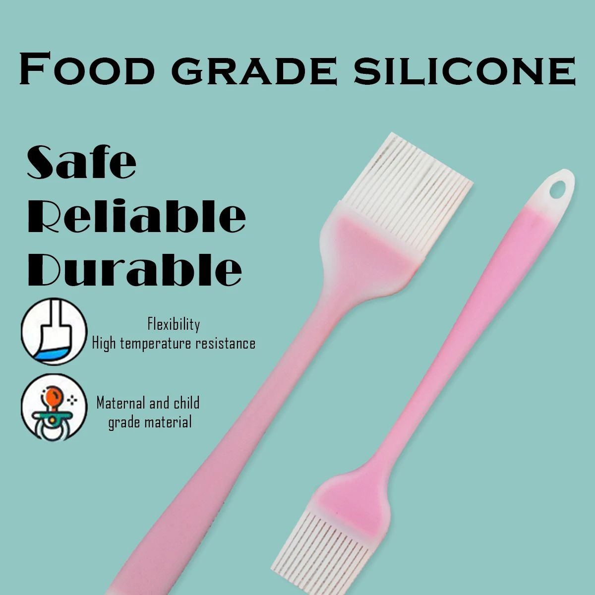 Silicone Kitchen Brushes - Hea - Kitchen Baking Brush 评论和价格